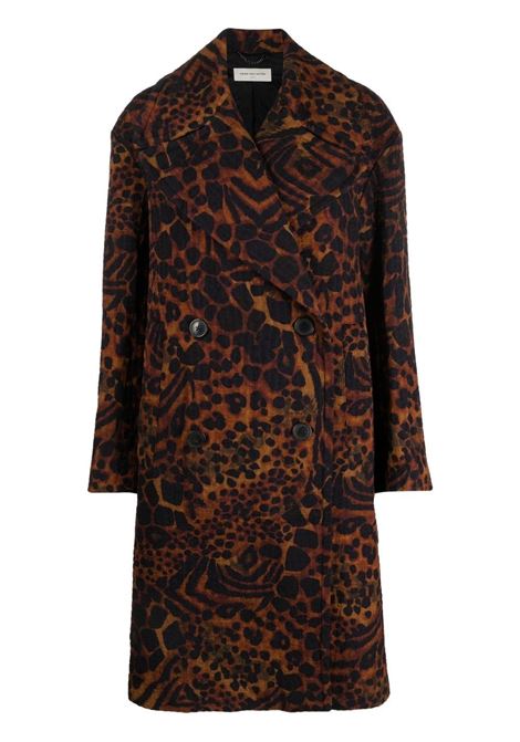 cappotto animalier doppio petto DRIES VAN NOTEN | Cappotto | RAMSON5280703